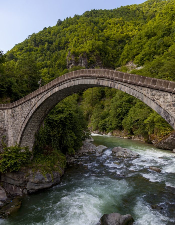A beautiful view of the Bridge captured in village Arhavi Kucukkoy, Turkey